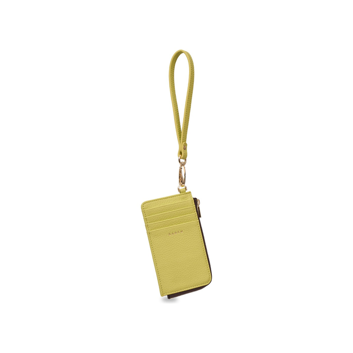 saben winona card holder wristlet pistachio with wristlet strap