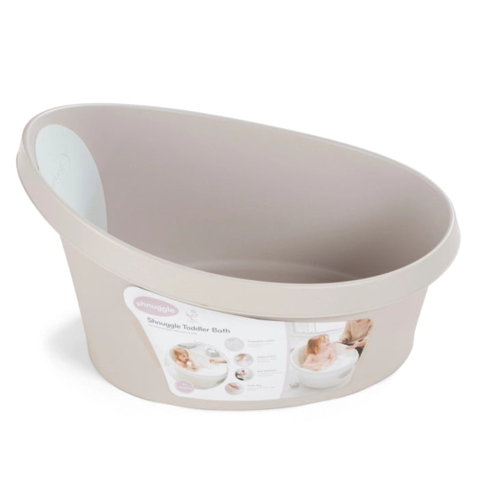 shnuggle toddler bath taupe