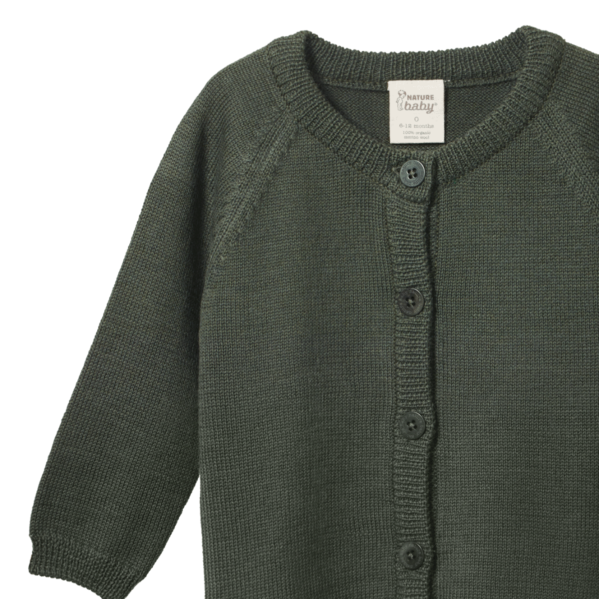 NATURE BABY thyme merino cardi