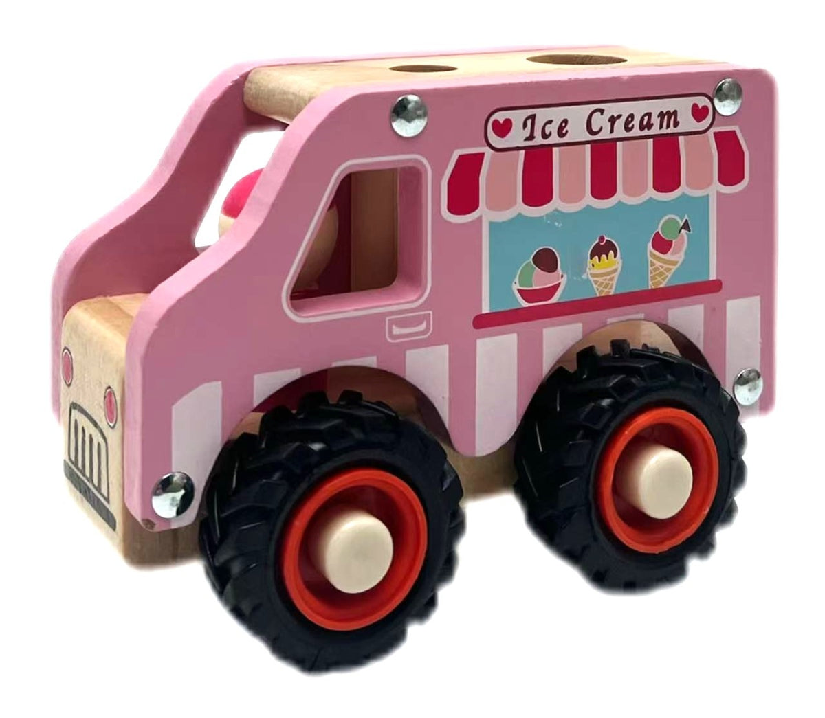 ToysLink Wooden Ice Cream Van