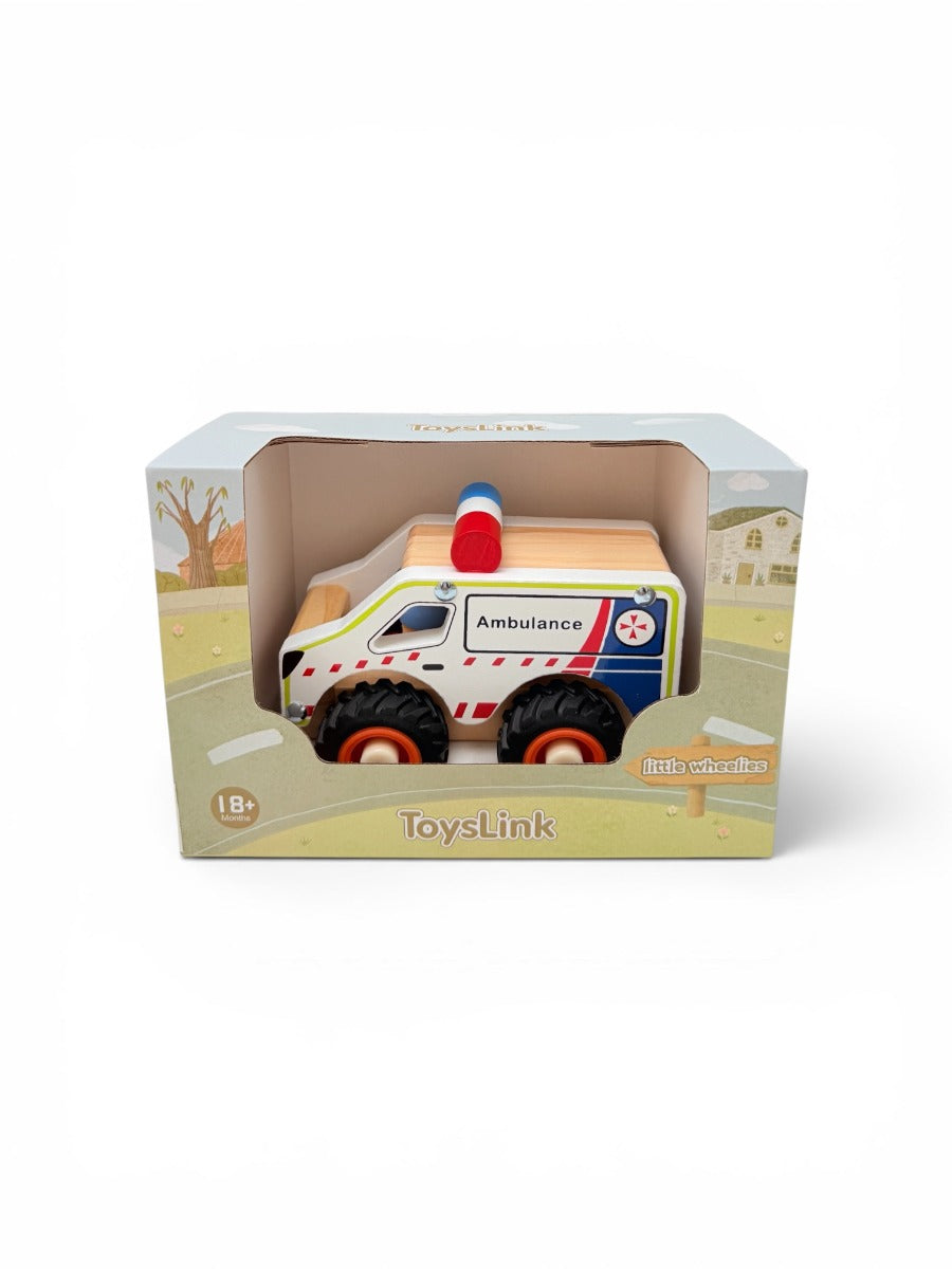 ToysLink Wooden Ambulance