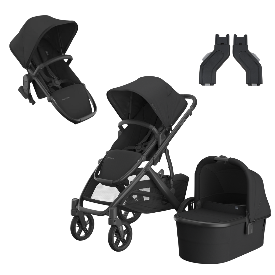 UPPAbaby VISTA V3 Stroller with Bassinet + Rumble Seat Bundle
