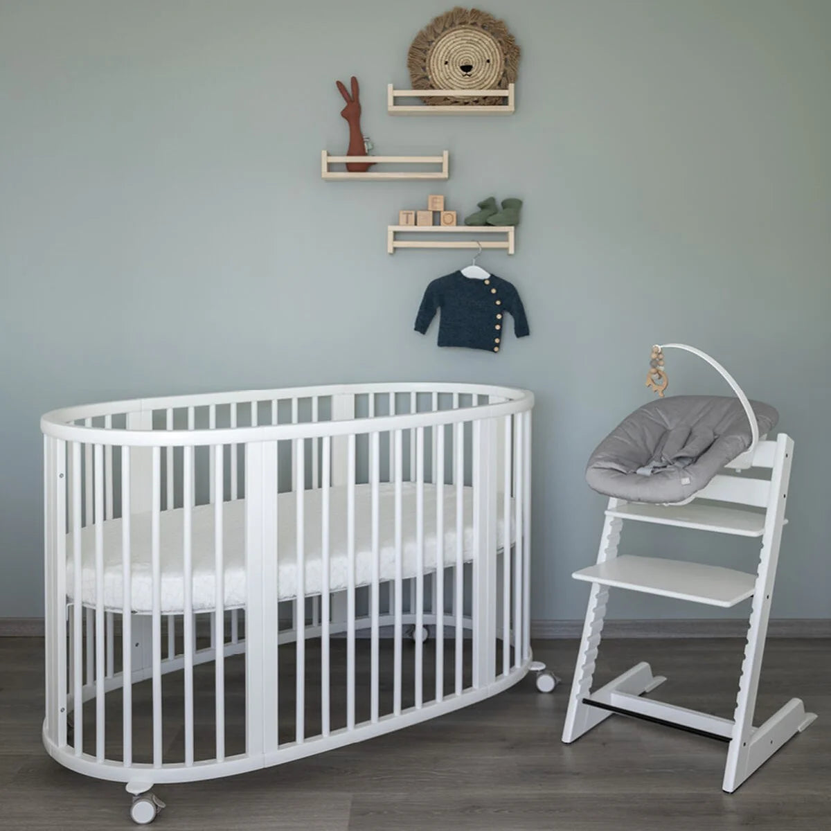 stokke bed extension white