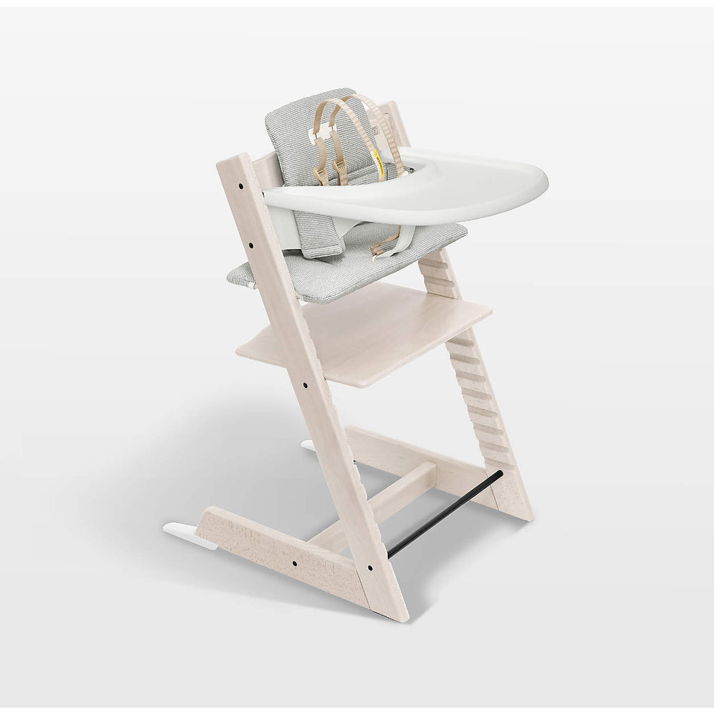 White Wash Highchair and baby set