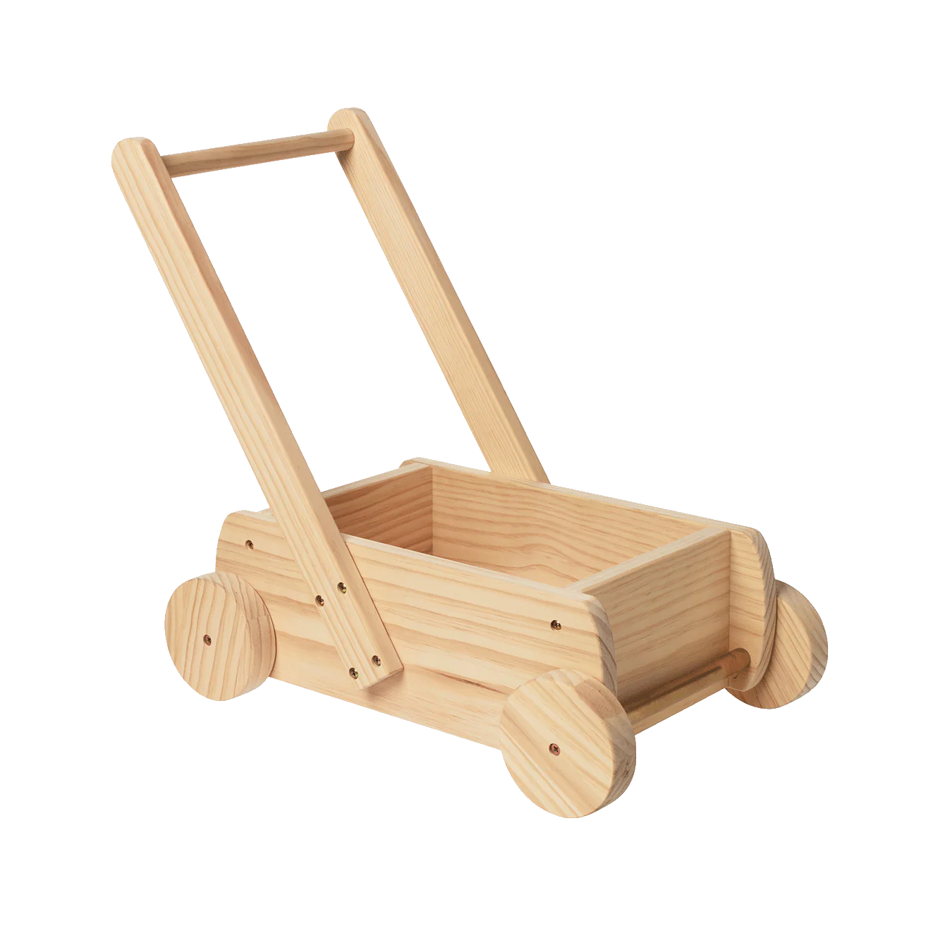 nature baby wooden trolley