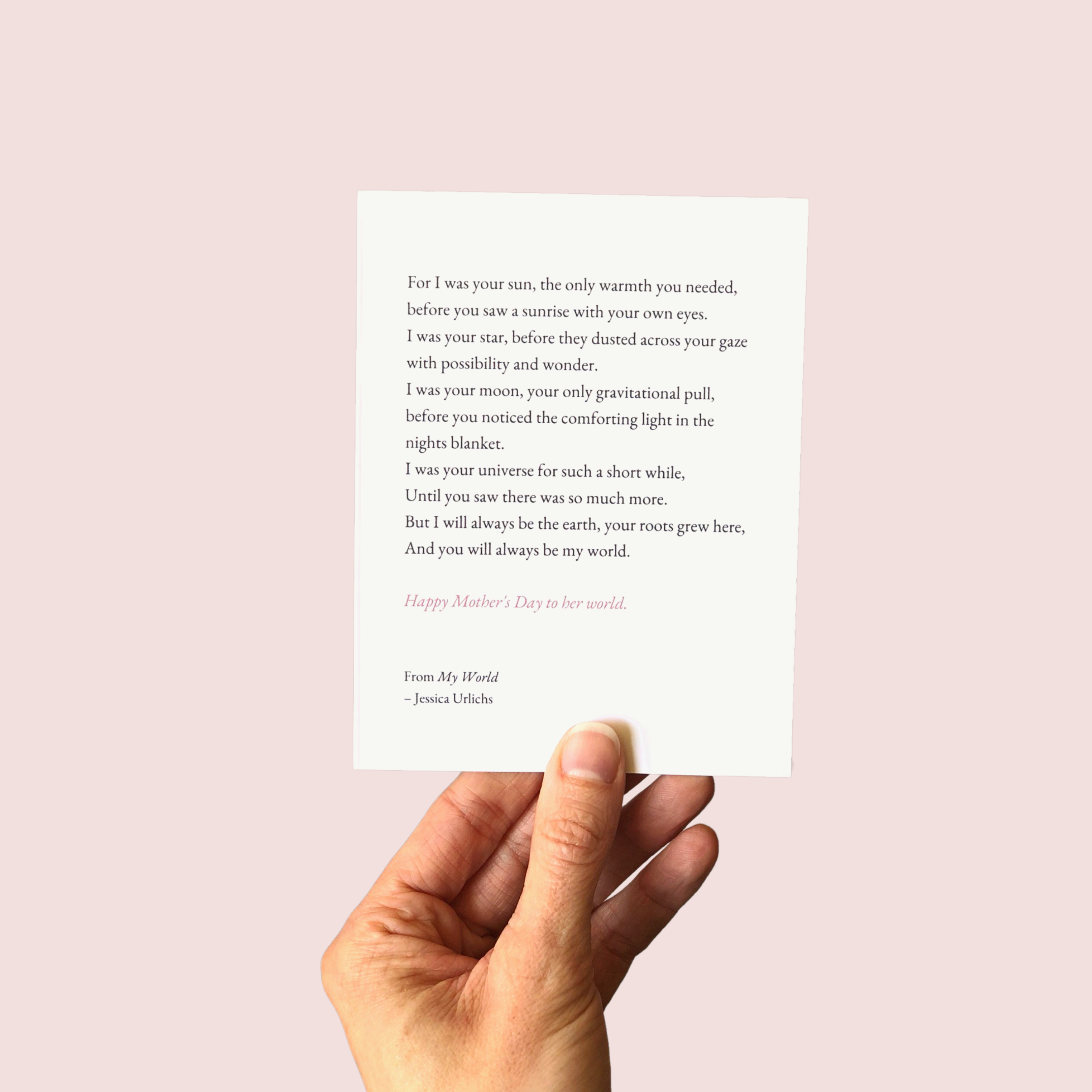 Jessica Urlichs Card My World - Her