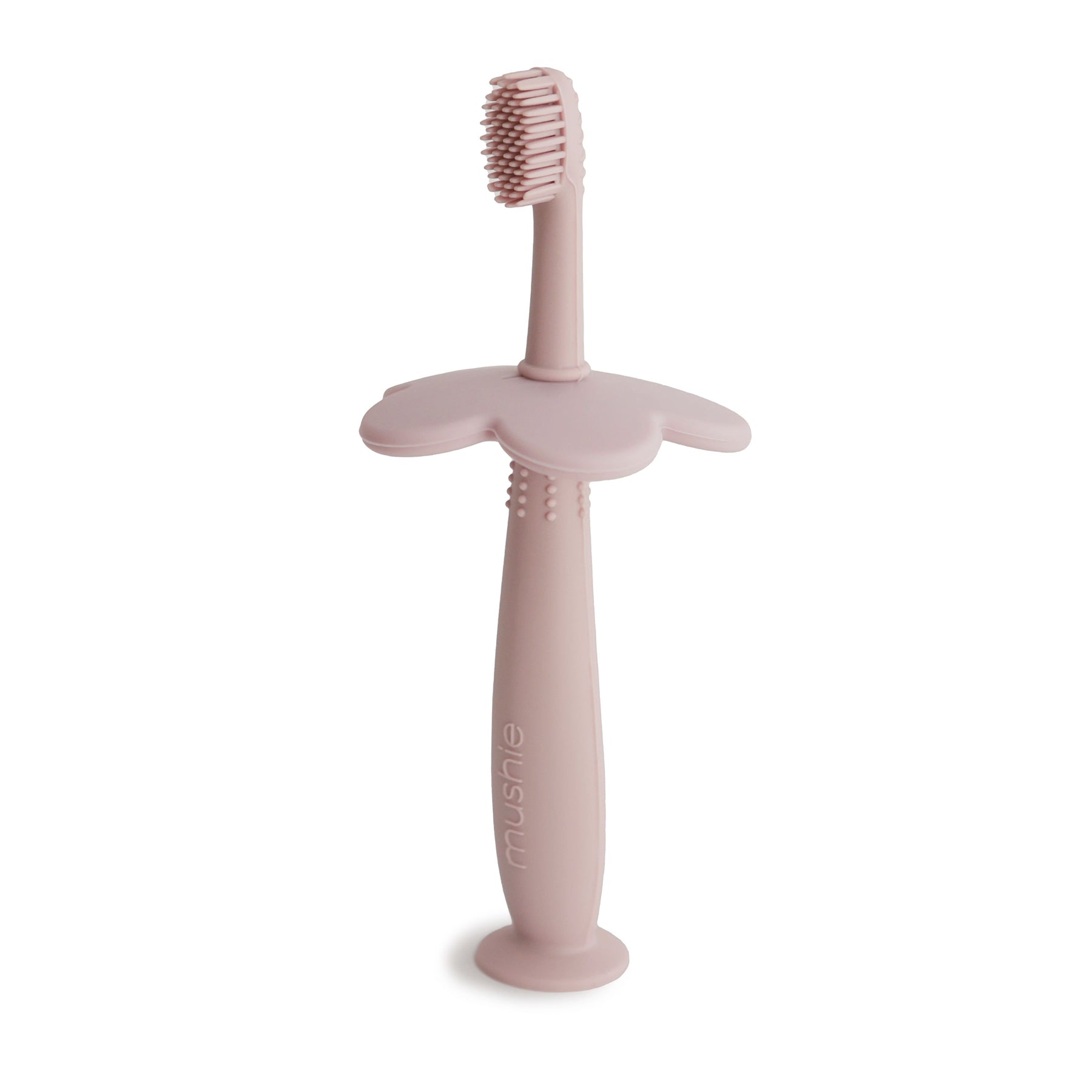 Mushie Flower Toothbrush Blush