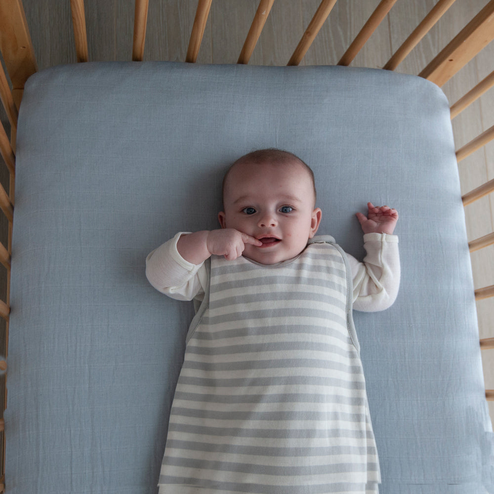 Mini Woolbabe Sleeping Bag Pebble Stripe