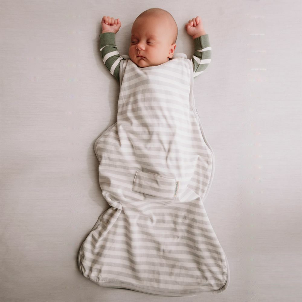 Mini Woolbabe Sleeping Bag Pebble Stripe