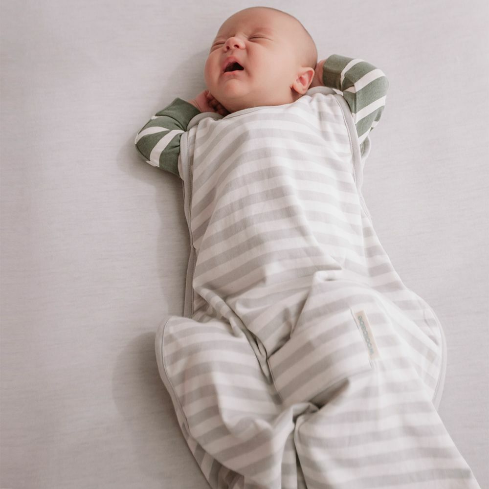 Mini Woolbabe Sleeping Bag Pebble Stripe