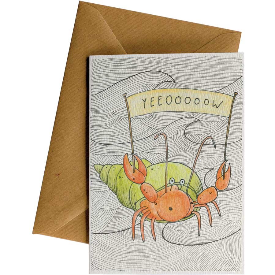 Yeeoooow Crab Card by Little Difference