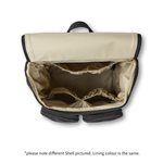 Signature Nappy Backpack | Oat Dimple Vegan Leather