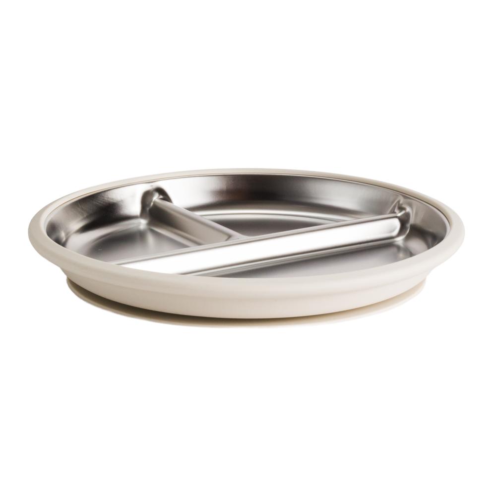 nestling stainless steel divided suction plate in oat