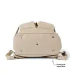 Signature Nappy Backpack | Oat Dimple Vegan Leather