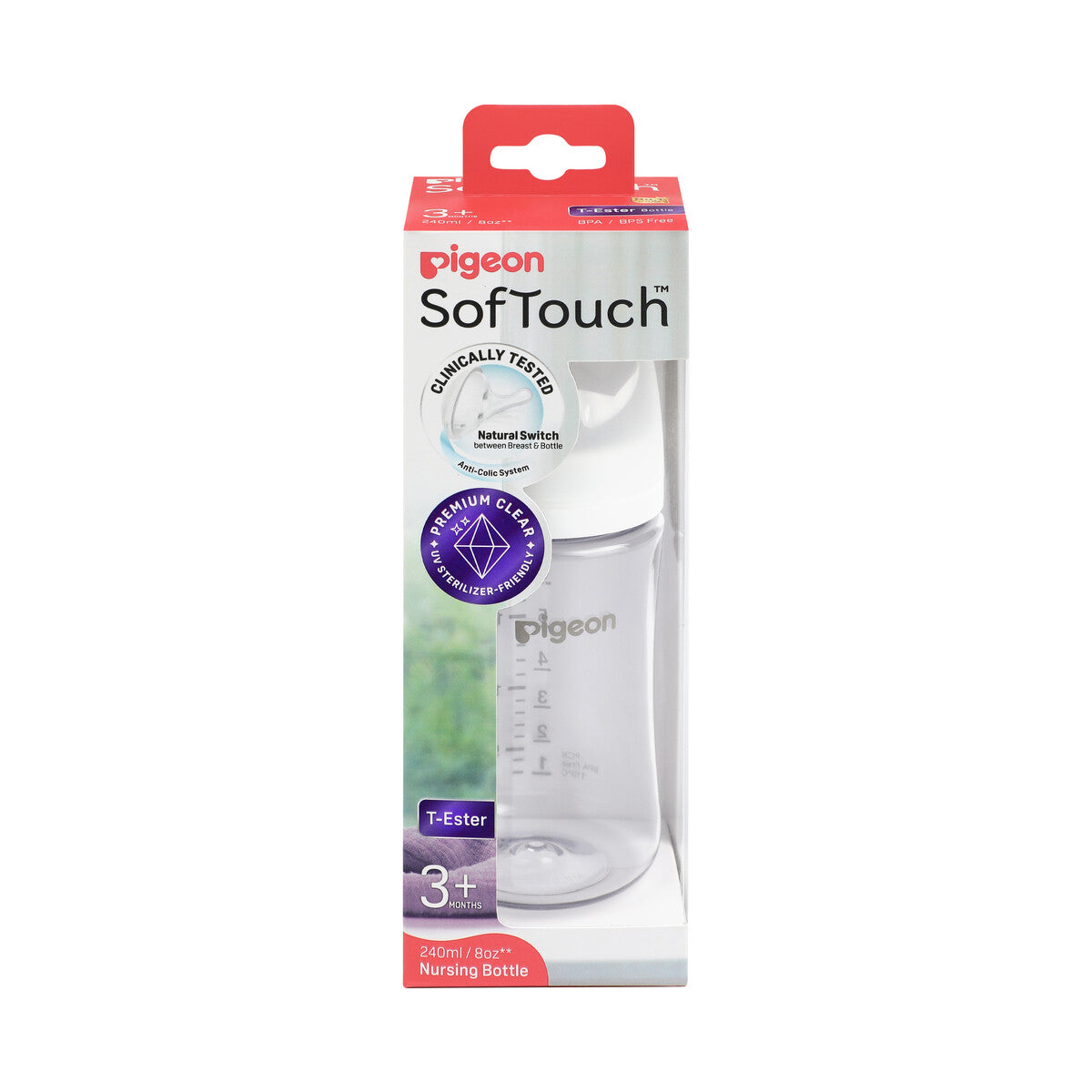 Pigeon SofTouch Wide Neck T-Ester Bottle 240ml