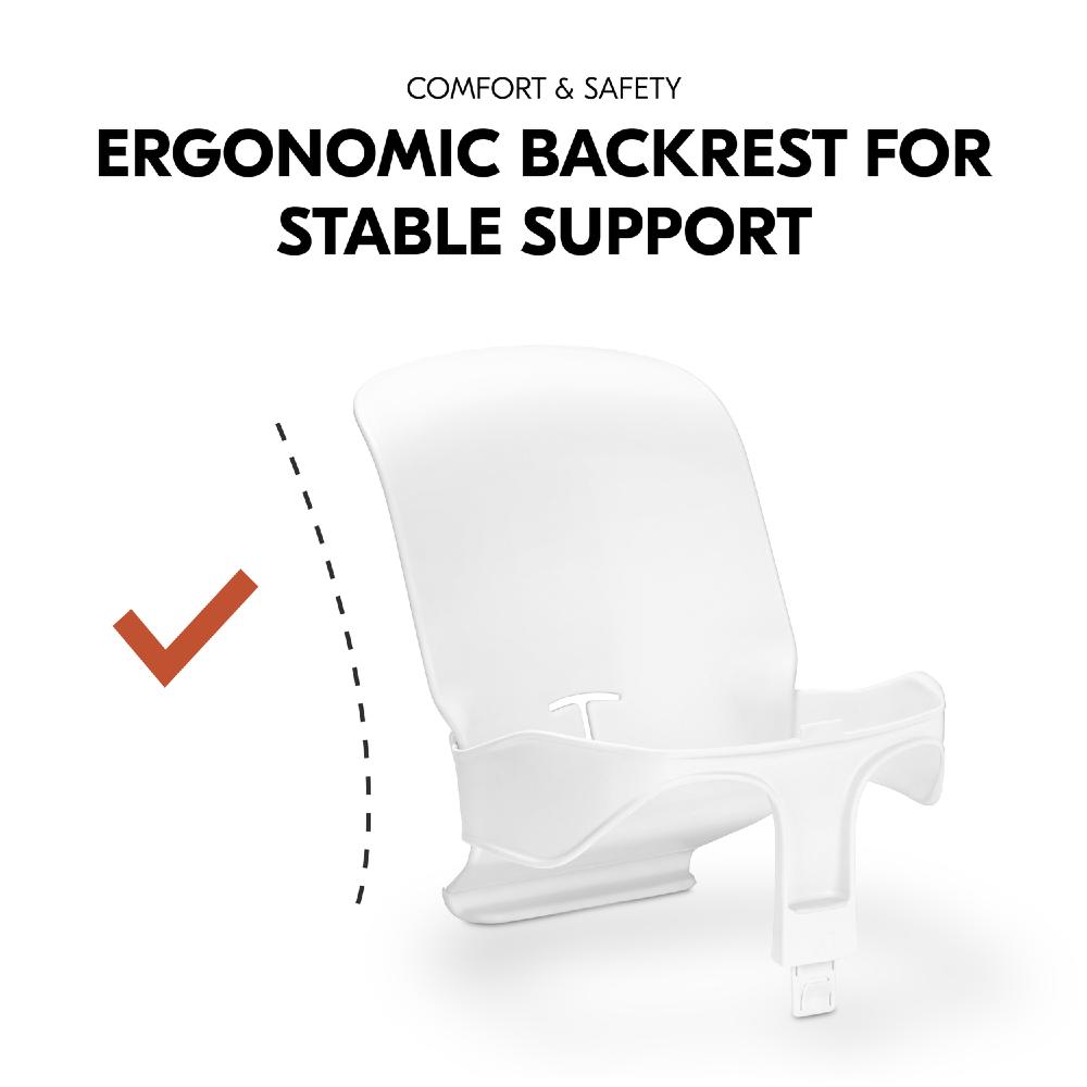 hauck highchair babyset in white