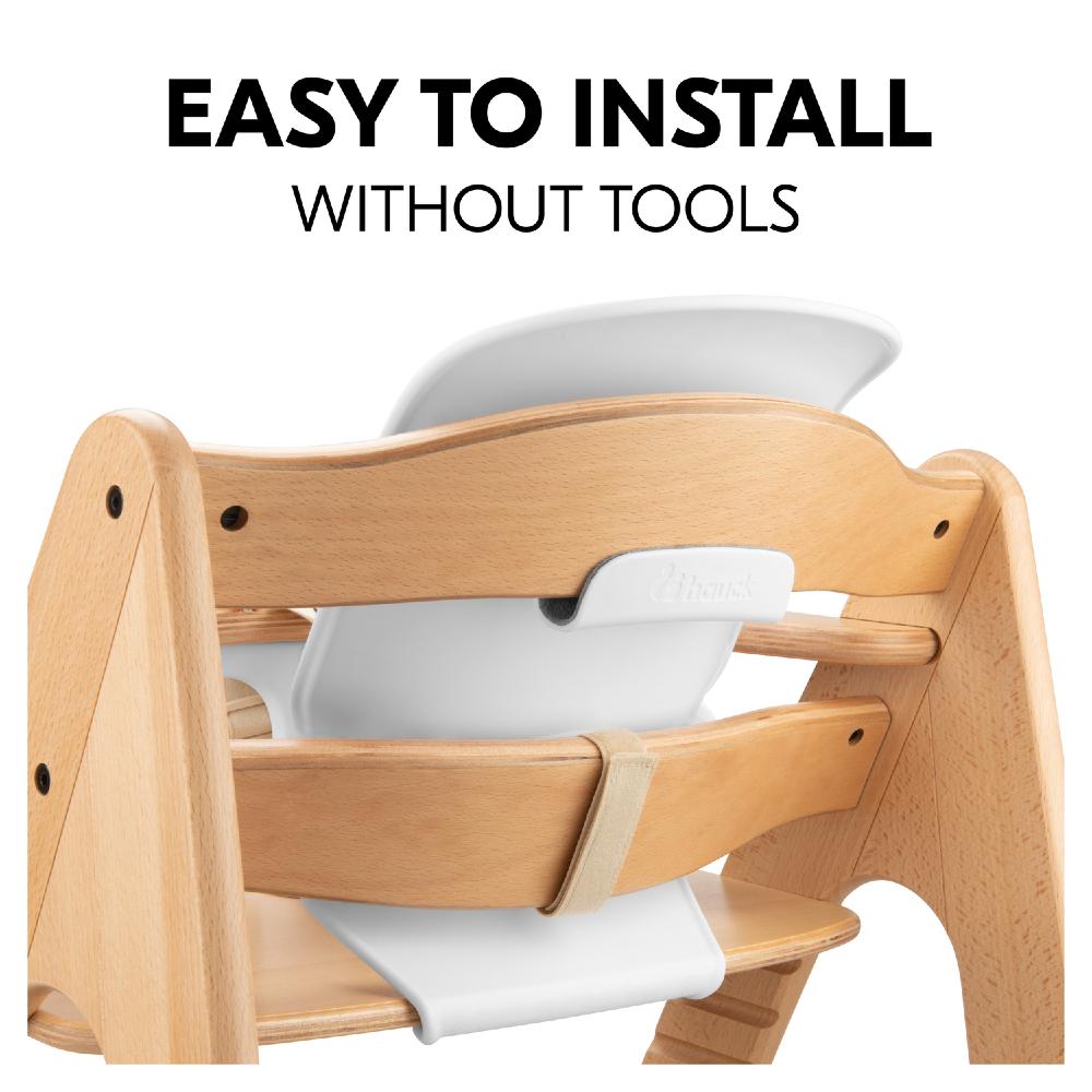 hauck highchair babyset in white