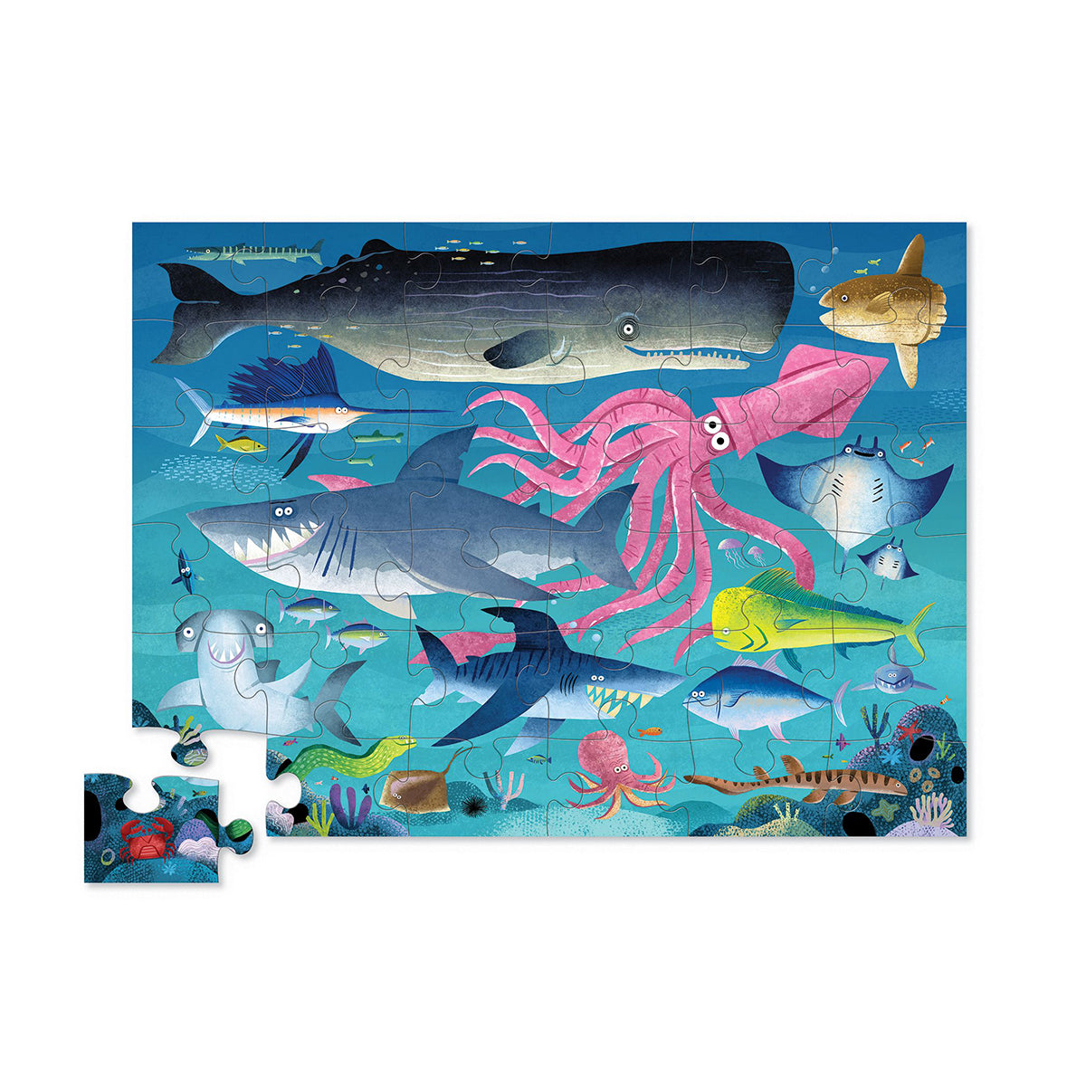 CROCODILE CREEK SHARK REEF 36PC FLOOR PUZZLE