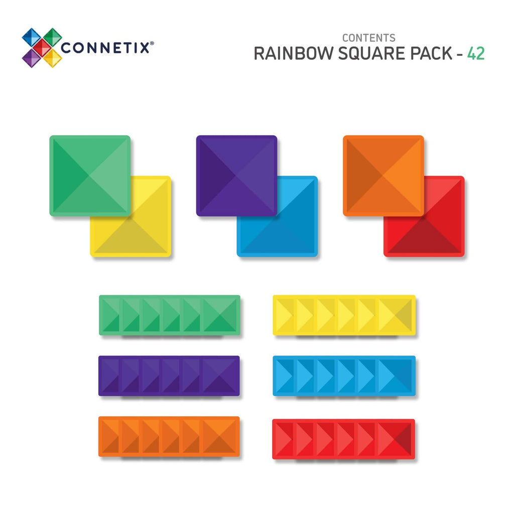 Connetix 42 piece square pack