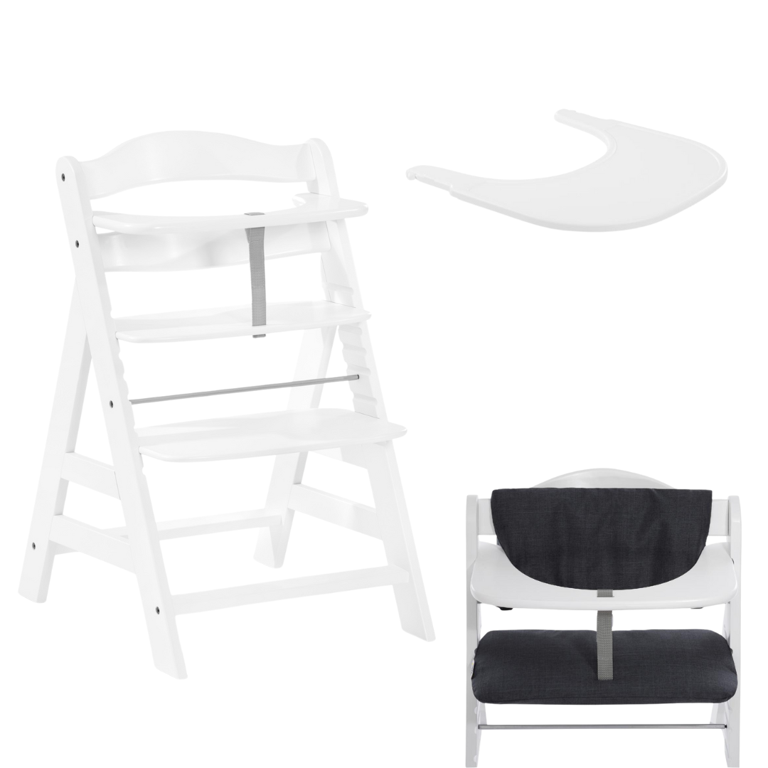 Hauck Alpha+ Highchair, Tray & Cushion Bundle