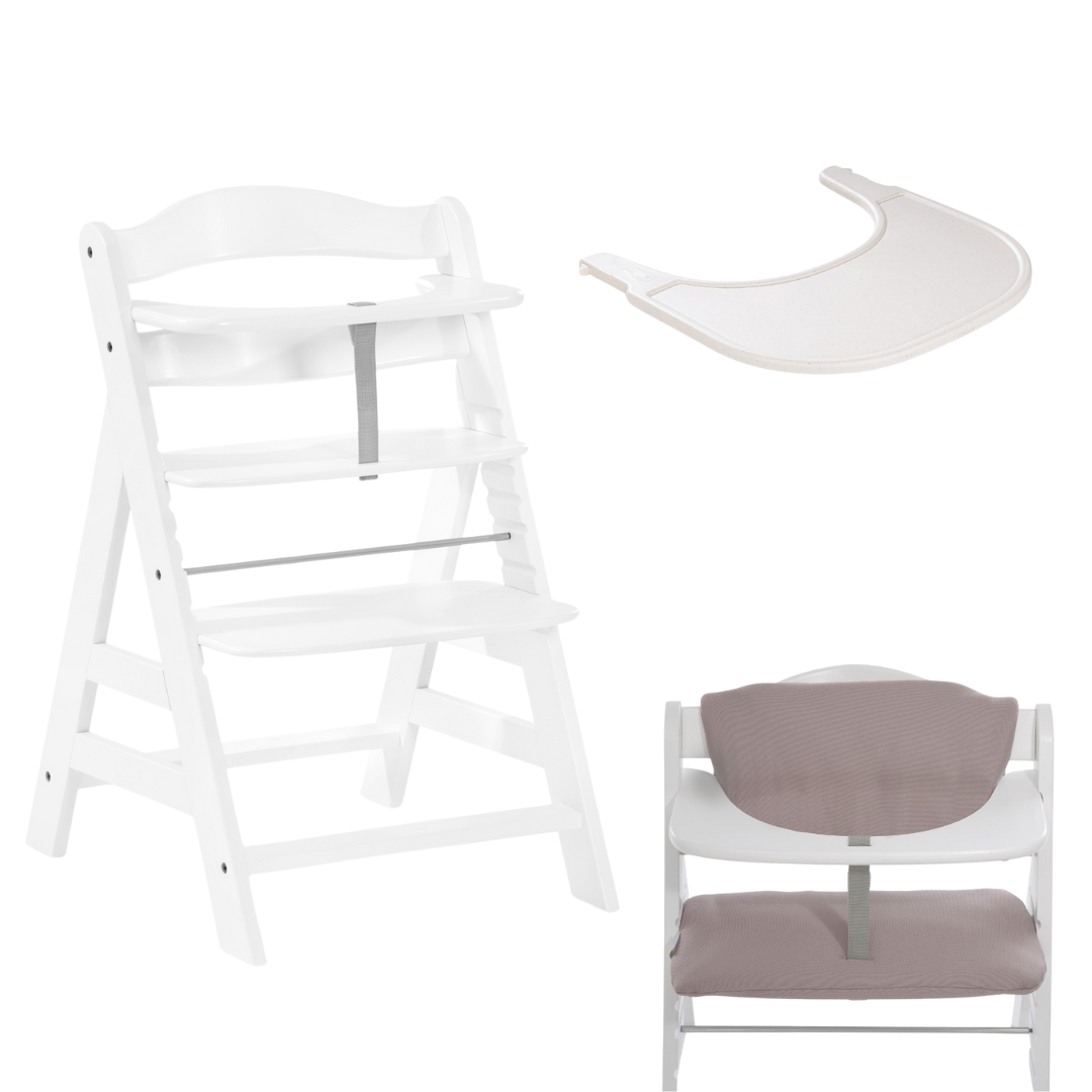 Hauck Alpha+ Highchair, Tray & Cushion Bundle
