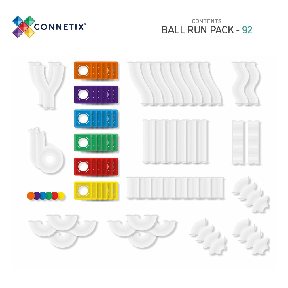 Connetix 92 piece ball run