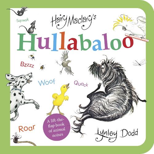 Hairy Maclary's Hullabaloo lift the flap board book cover