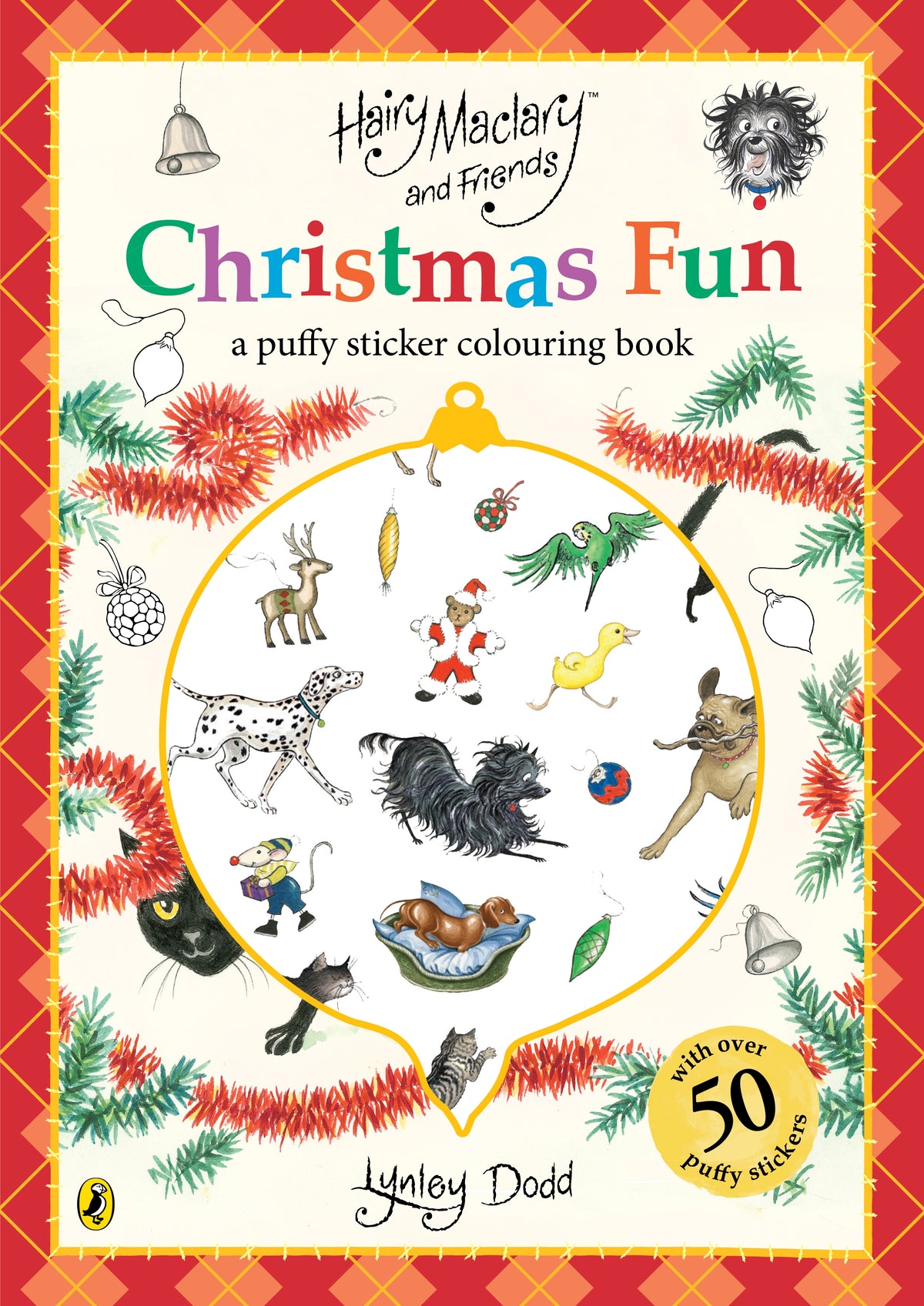 Hairy Maclary and Friends Christmas Fun colouring and sticker book cover