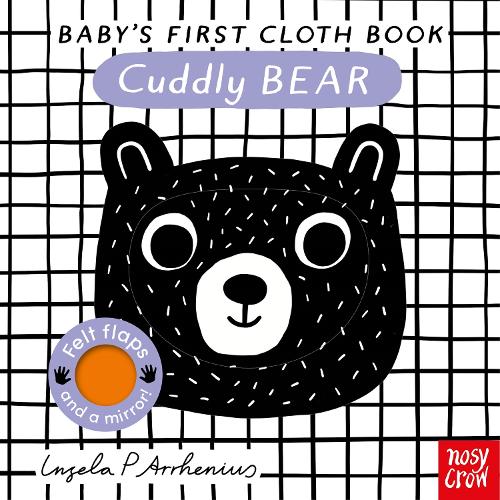 Baby's First Cloth Book Cuddly Bear by Ingela P Arrhenius - black and white high contrast cloth book