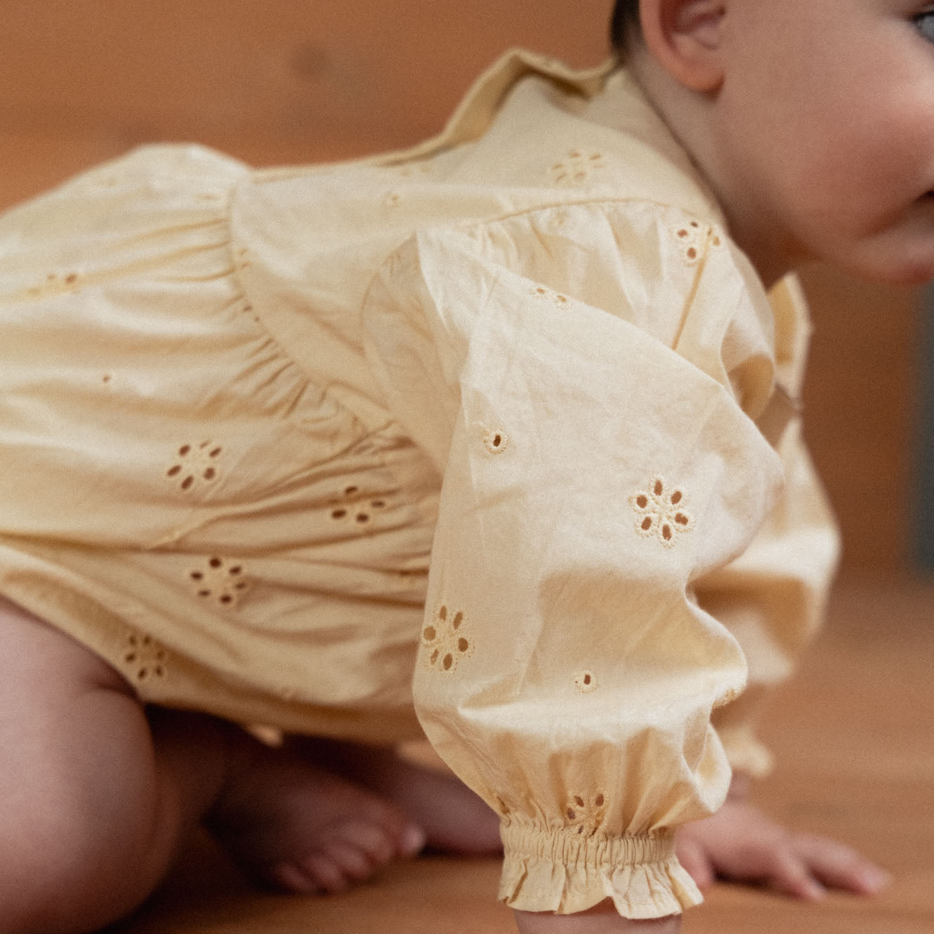 Dulcie Bodysuit in Buttercup, worn