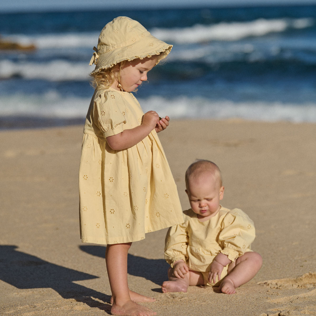 Dulcie Bodysuit in Buttercup, worn
