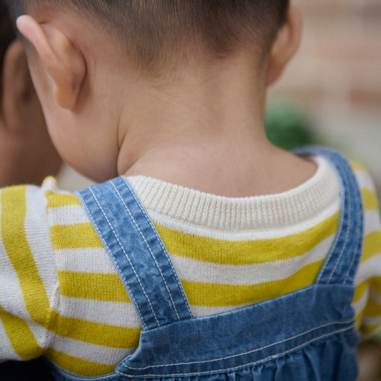 Ren Bodysuit in Sunny Sea Stripe, worn