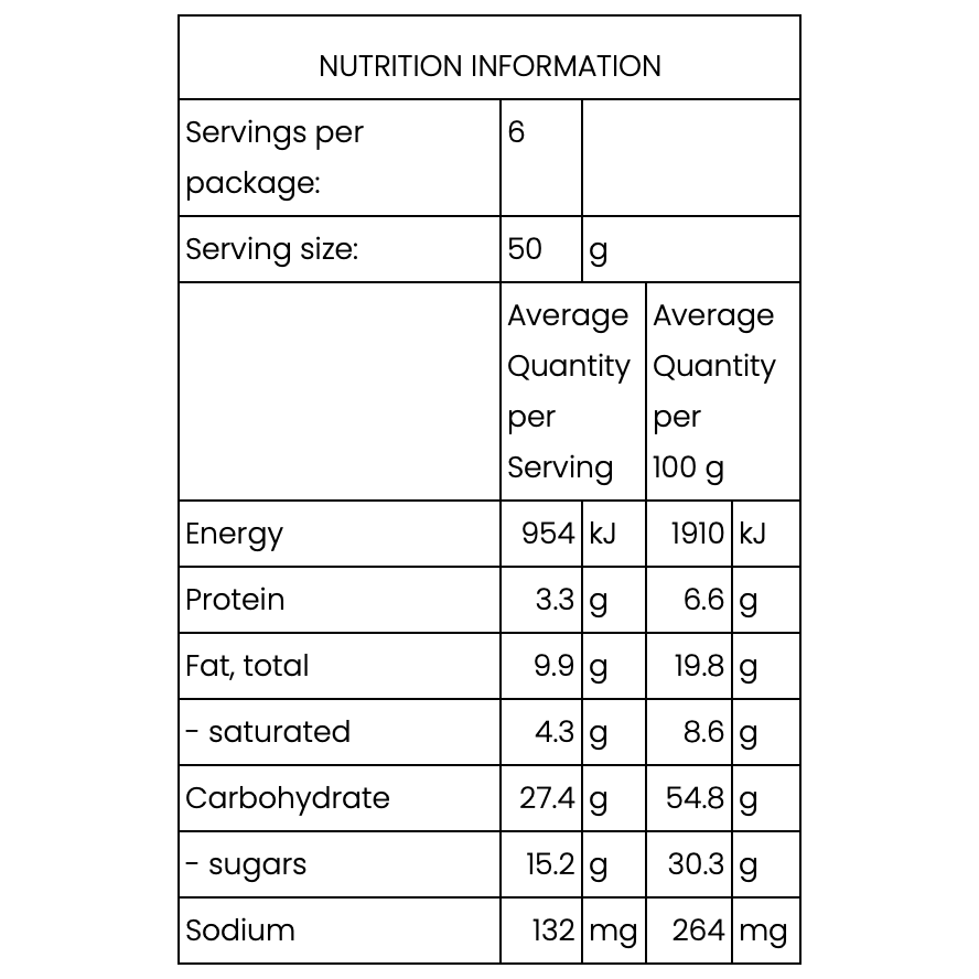 Lila Jasmine Nutrition Lactation Bar - Apple Crumble