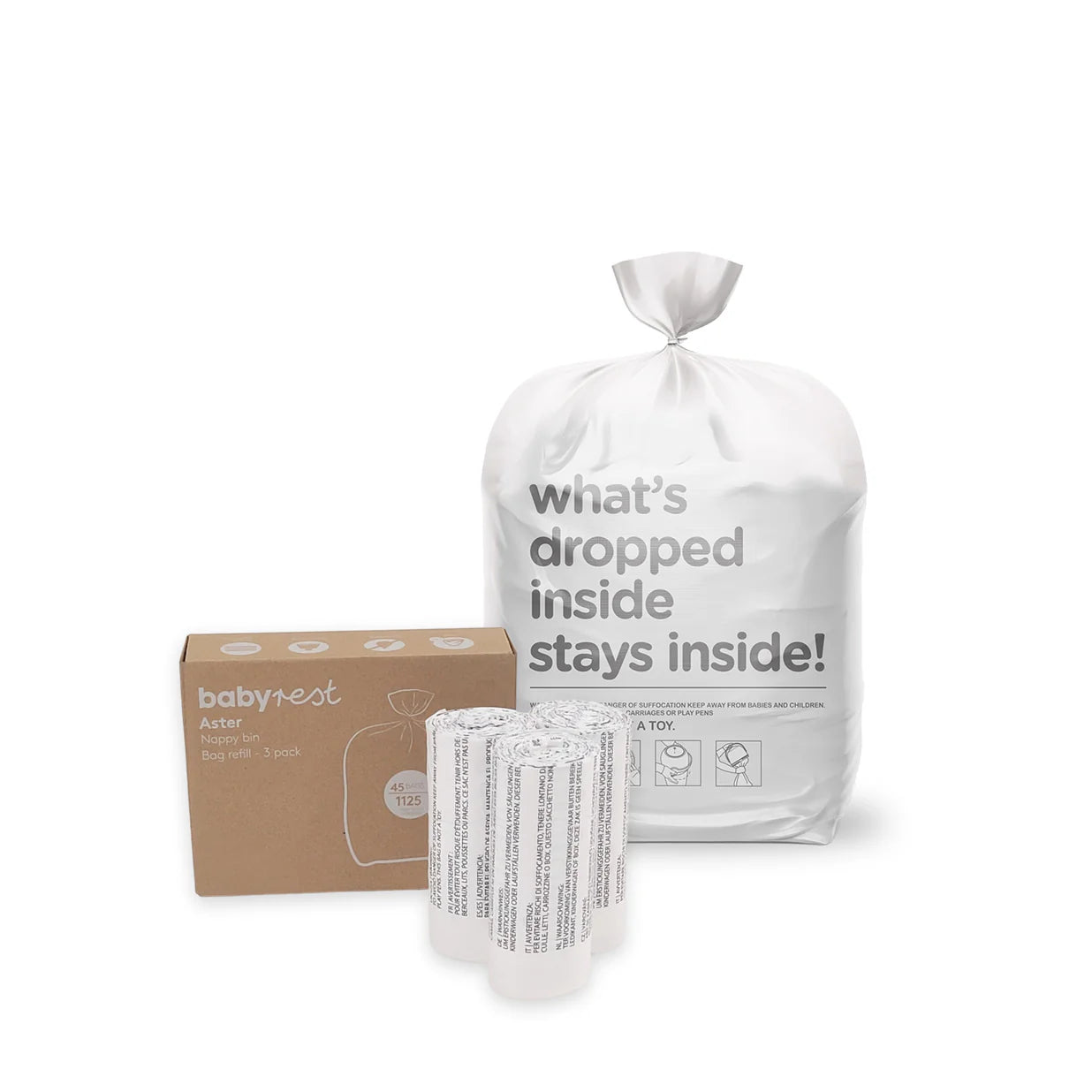 babyrest aster nappy bin bag refills