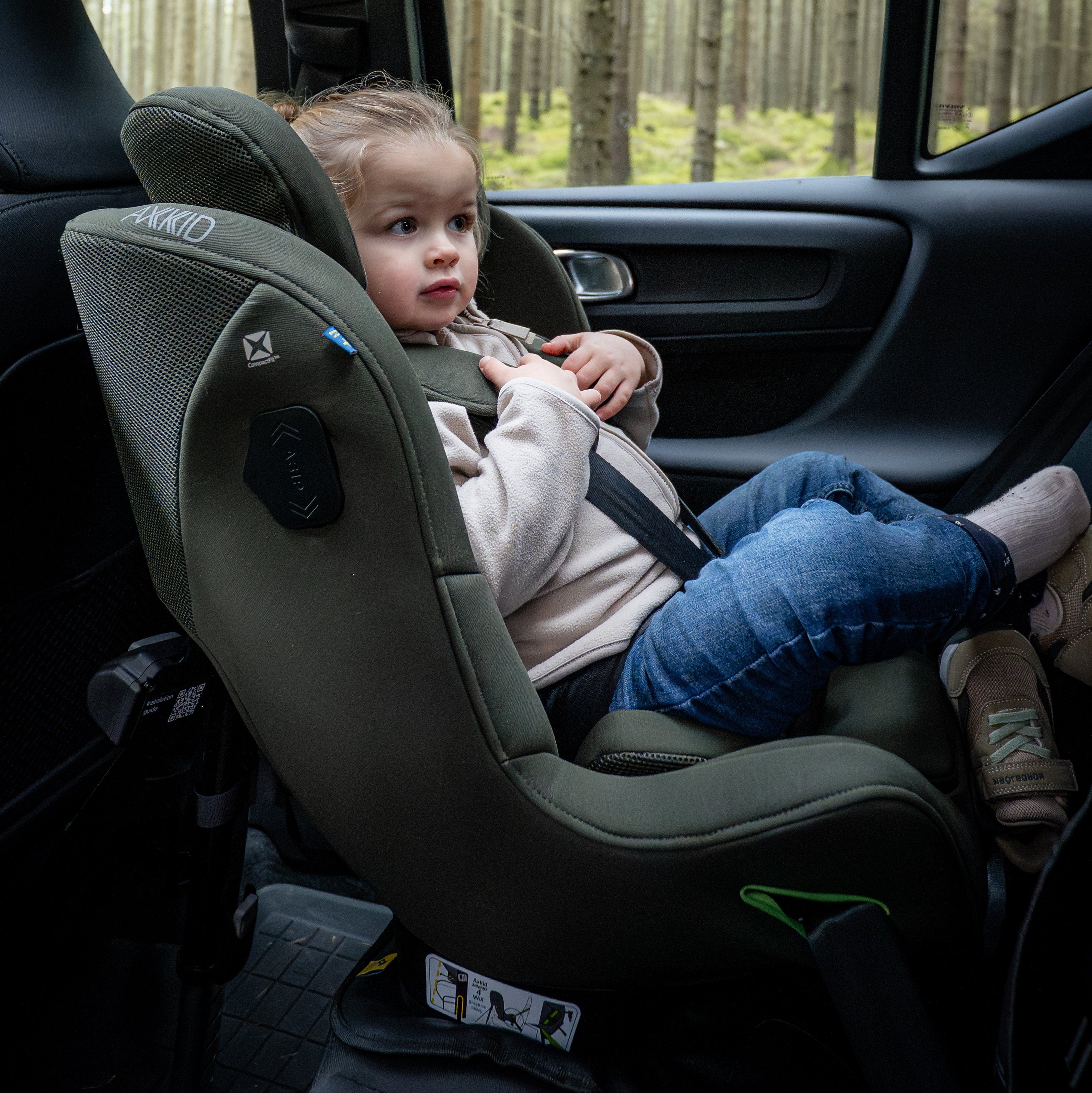 axkid minikid 4 forest moss car seat