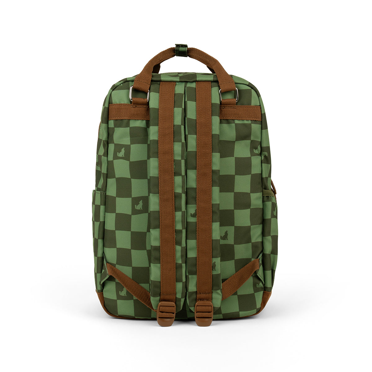 crywolf green check knapsack