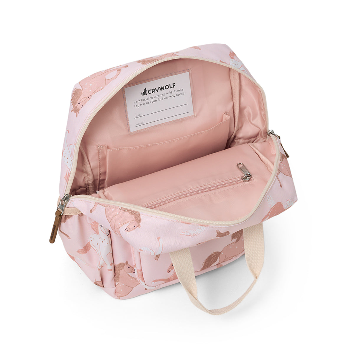 crywolf backpack blush ponies