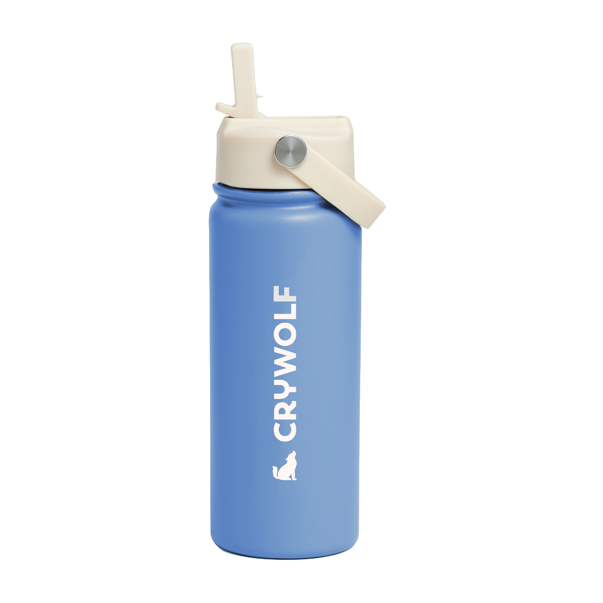Crywolf 545ml stainless steel drink bottle in Saltwater blue