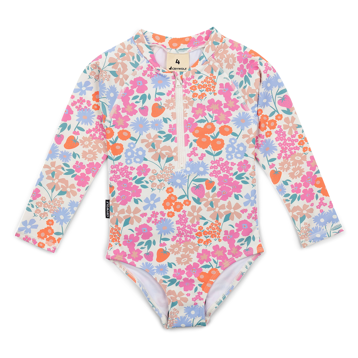 Long sleeve swimsuit berry garden