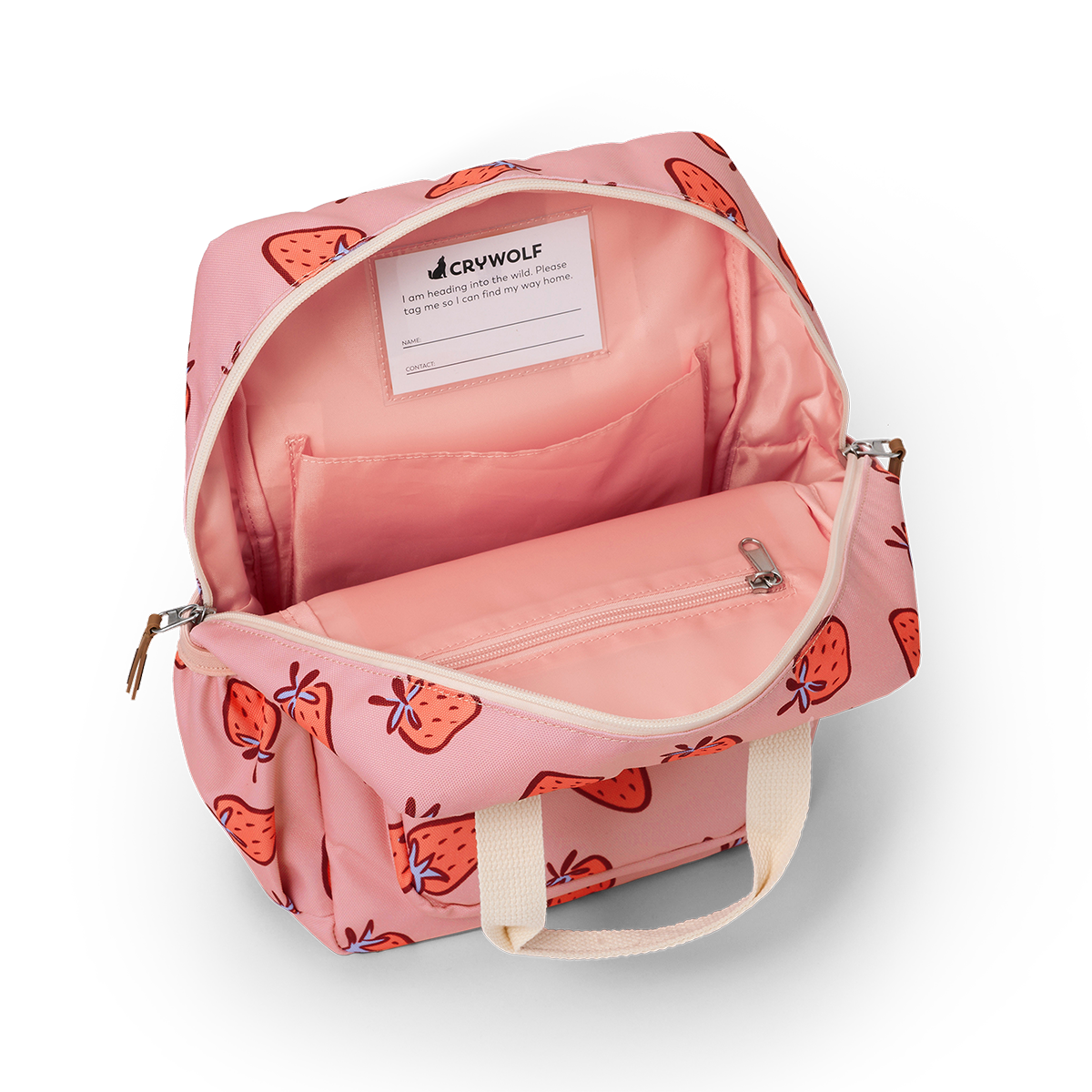 Crywolf mini backpack strawberry splash