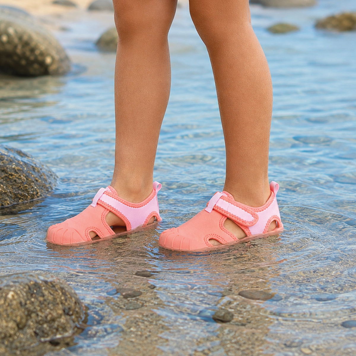 Crywolf Aqua Sandal in Flamingo - lifestyle