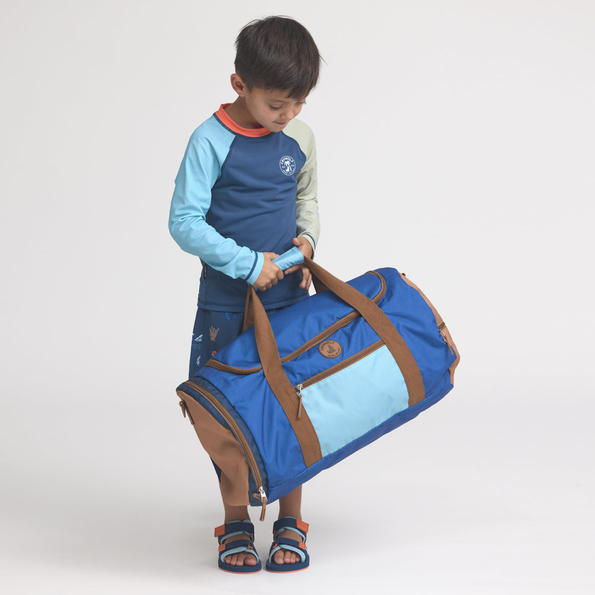 packable duffel deep sea