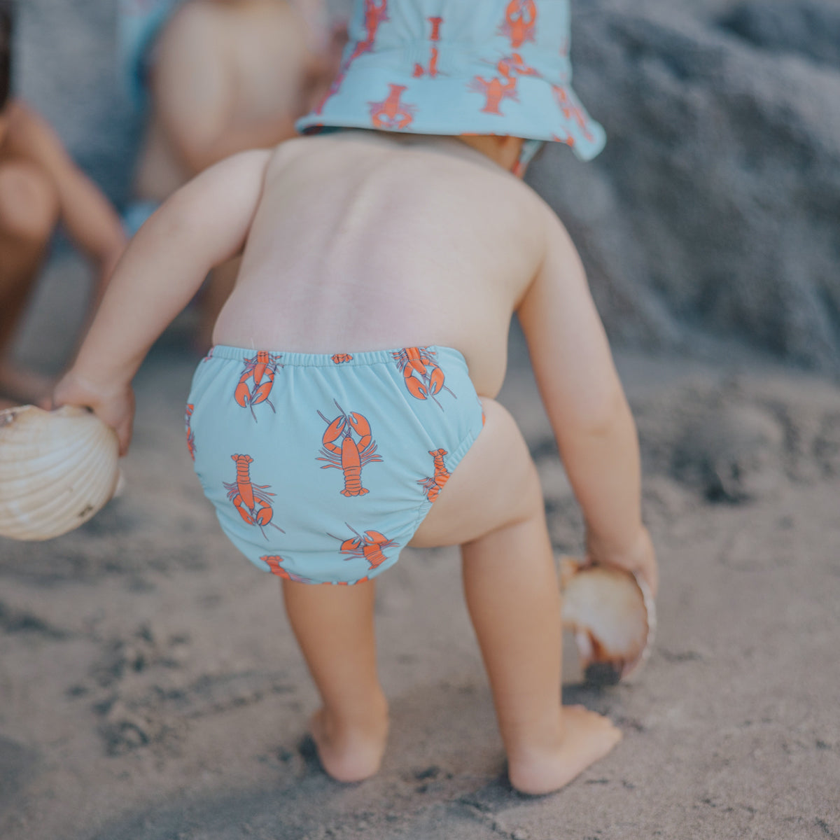 Reusable swim nappy little lobsters