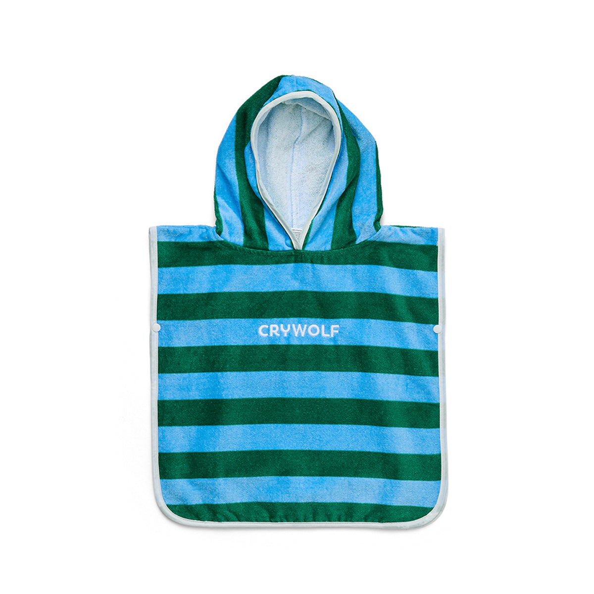 Crywolf Baby Hooded Towel in Deck Stripe - front view