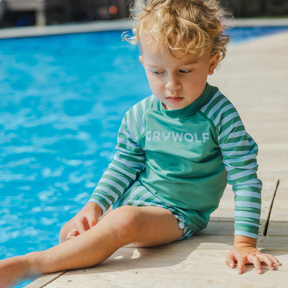 deck stripe swim nappy