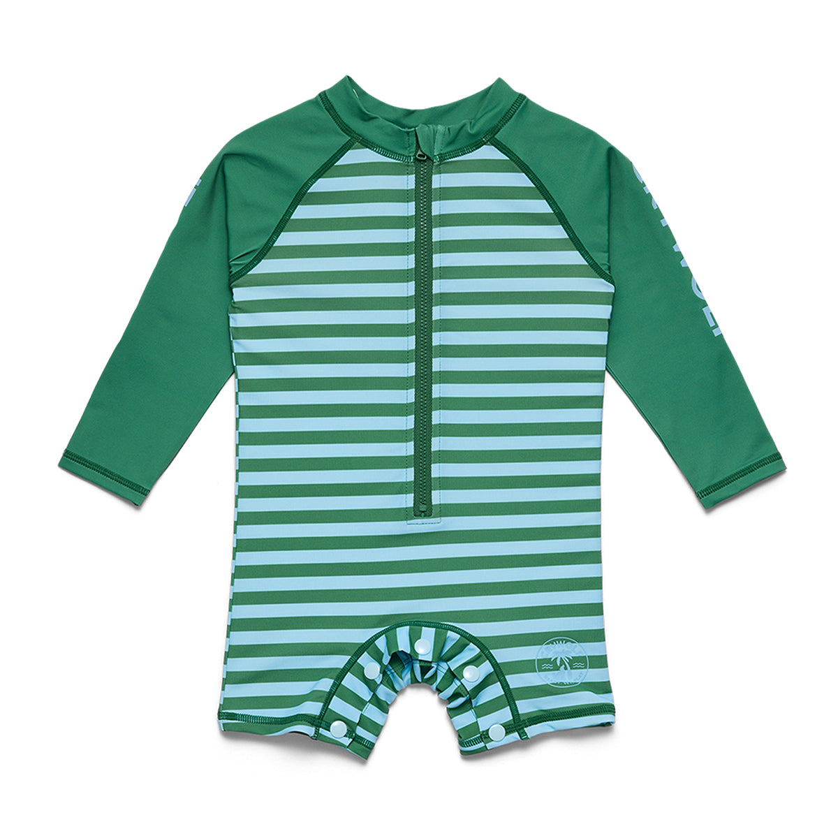 Crywolf Baby Rash Suit in Deck Stripe - front view