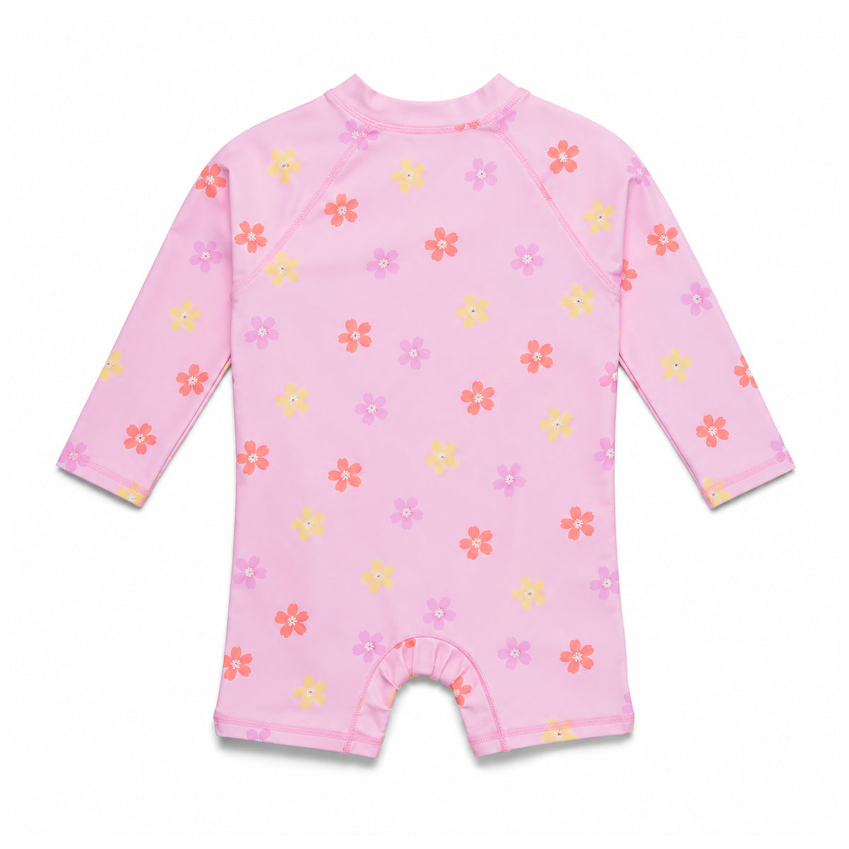 Crywolf Baby Rash Suit in Hibiscus Bloom - back view