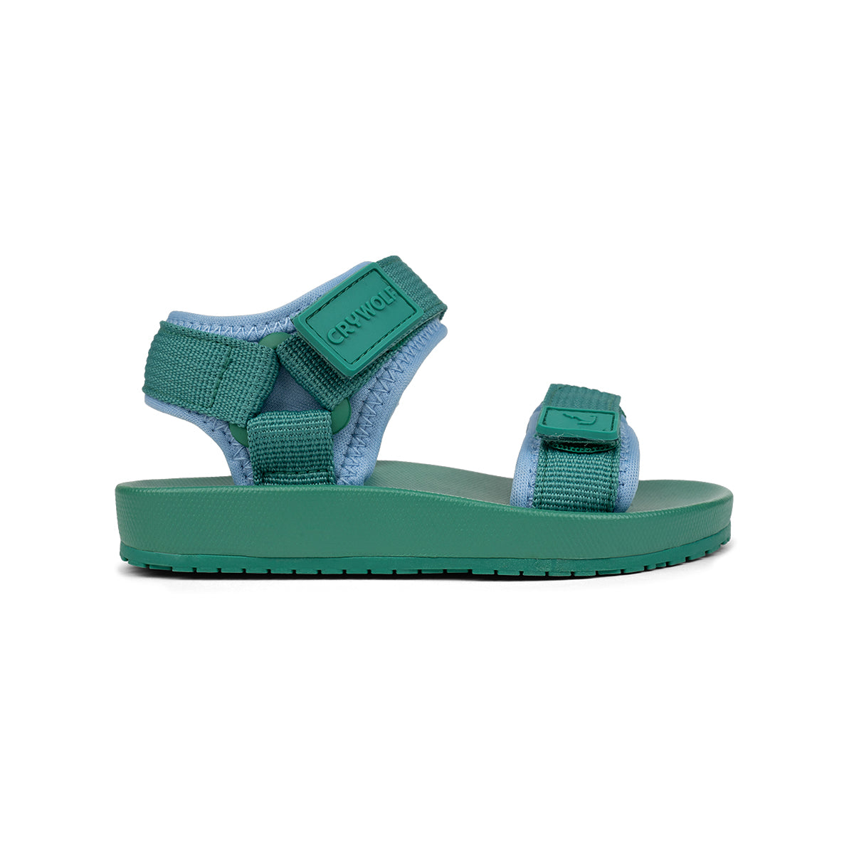 Crywolf Beach Sandal in Sea Green - side view