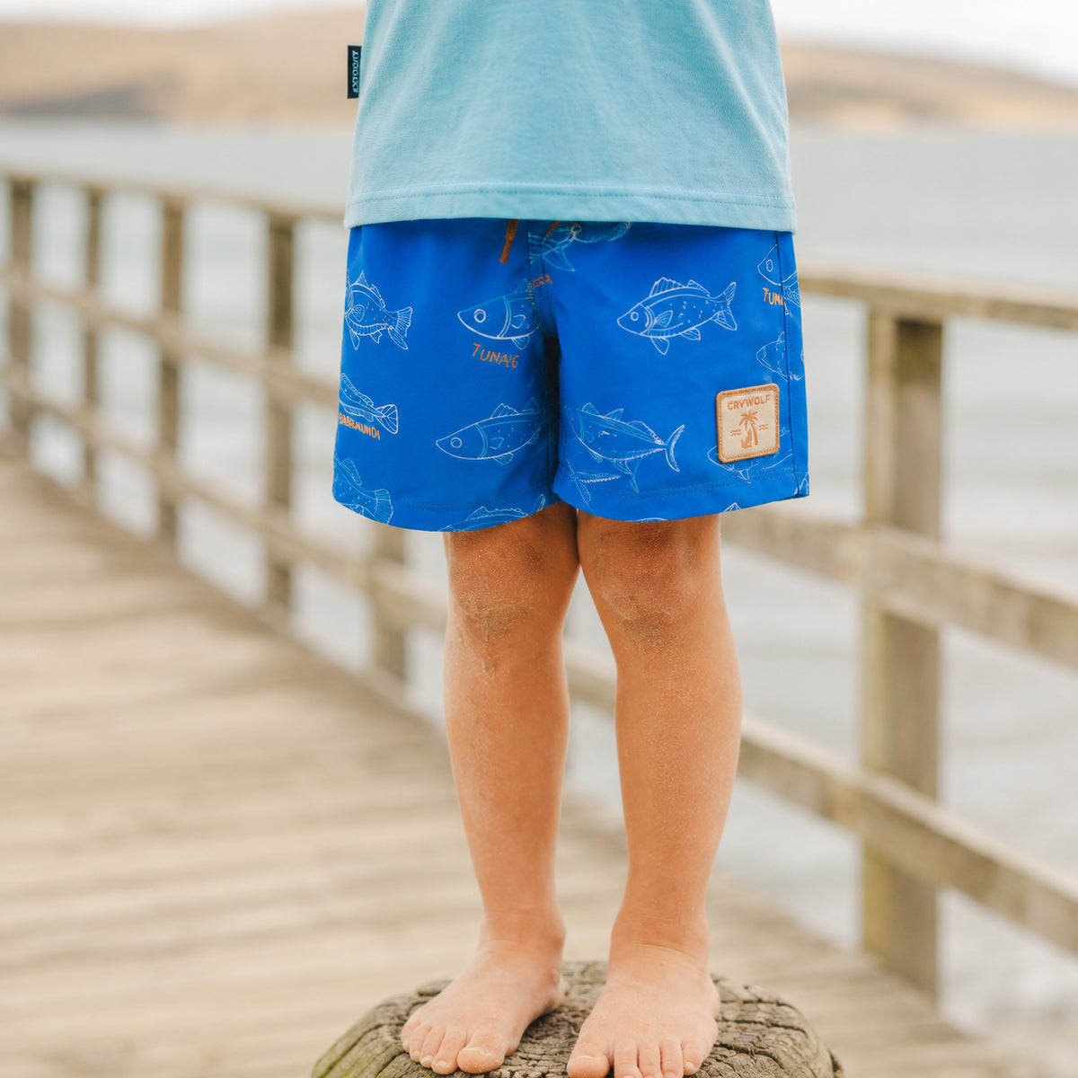 Crywolf Board Short in Saltwater, lifestyle