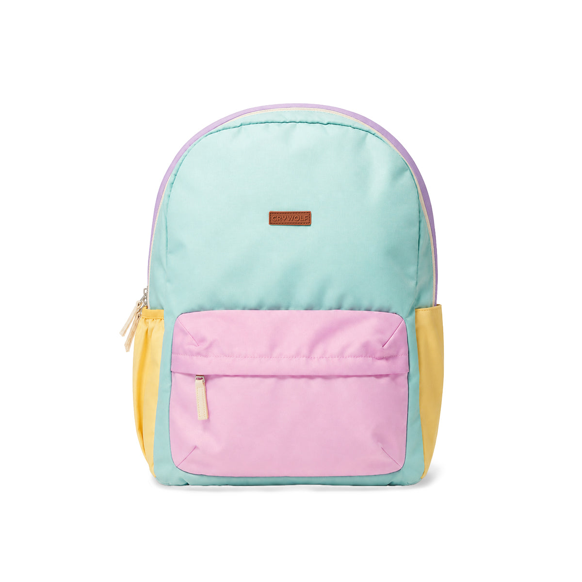 Crywolf Daypack in Poolside Colourblock - front view